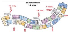 План поверху • Секция 2 • Поверхи: 1