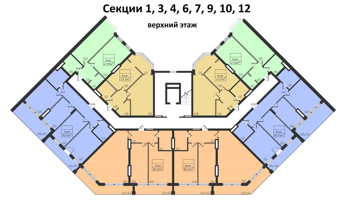 План поверху • План • Поверхи: 3