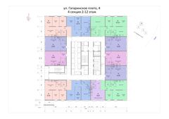 План поверху • Секция 4 • Поверхи: 2-12