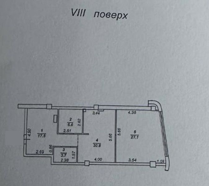 Однокімнатна квартира в пер. Удільний вул.