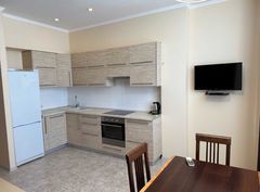 The apartment is located on Frantsuzsky Boulevard.