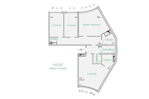 Apartment on Samofalova St.